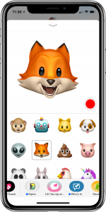 iMessage Animoji screenshot