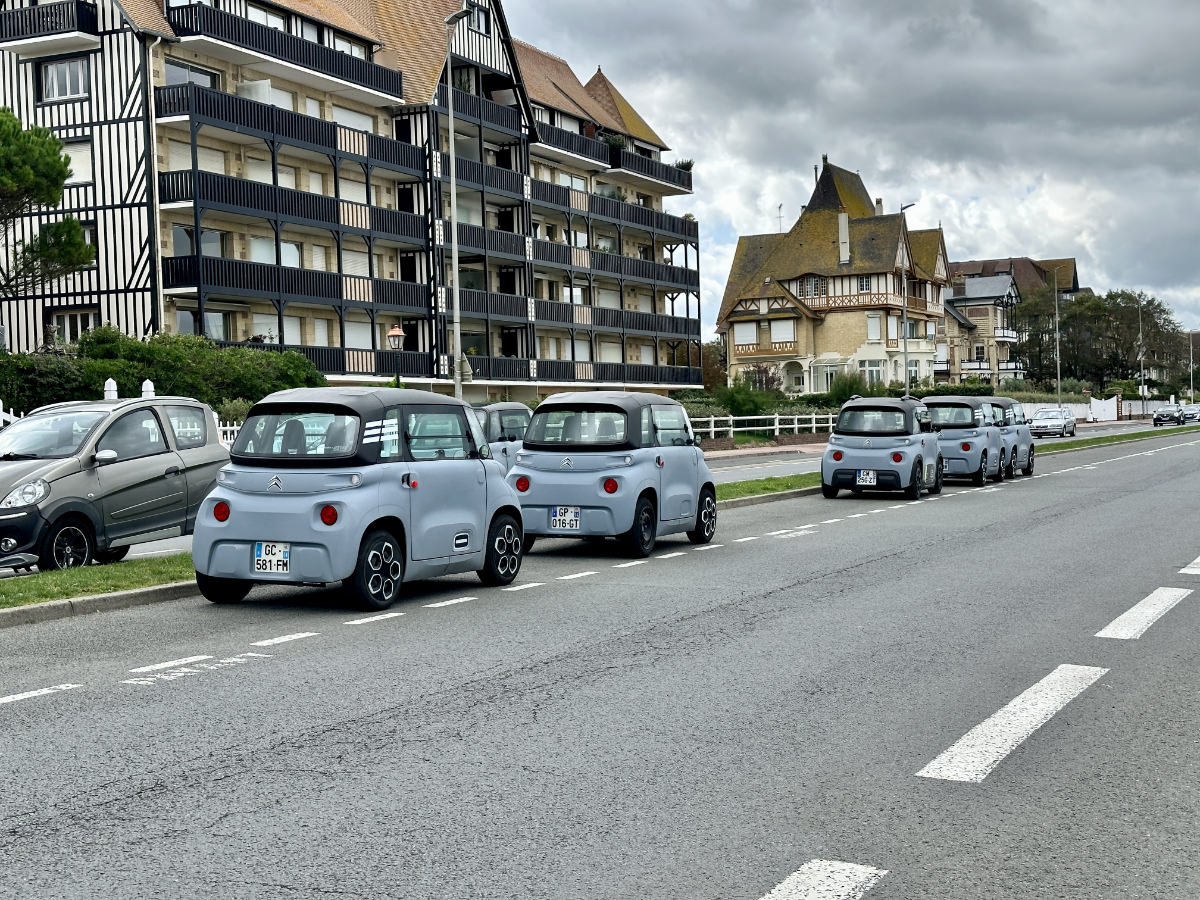 Row of Citroen AMIs